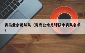 青岛业余足球队(青岛业余足球队中青队名单)