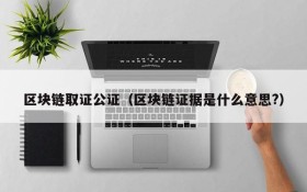 区块链取证公证(区块链证据是什么意思?)