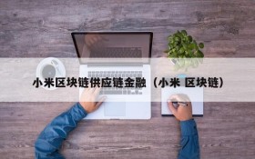 小米区块链供应链金融(小米 区块链)