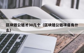 区块链公链才30几个(区块链公链项目有什么)