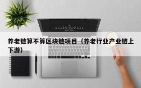 养老链算不算区块链项目（养老行业产业链上下游）