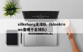 silkeborg足球队(blookrows是哪个足球队)