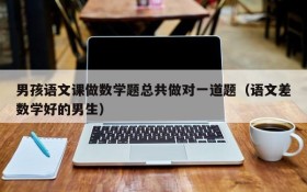 男孩语文课做数学题总共做对一道题(语文差数学好的男生)