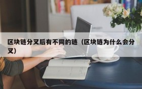 区块链分叉后有不同的链(区块链为什么会分叉)